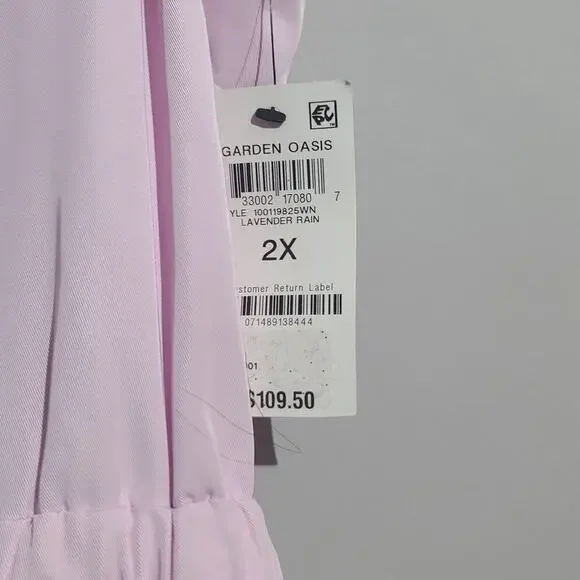 ALFANI Women's Dress Purple Lavender Sleeveless Drawstring-Waist NWT - Picture 4 of 5